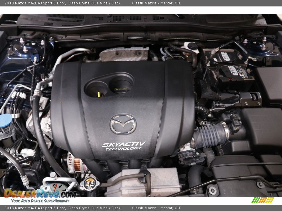 2018 Mazda MAZDA3 Sport 5 Door Deep Crystal Blue Mica / Black Photo #18