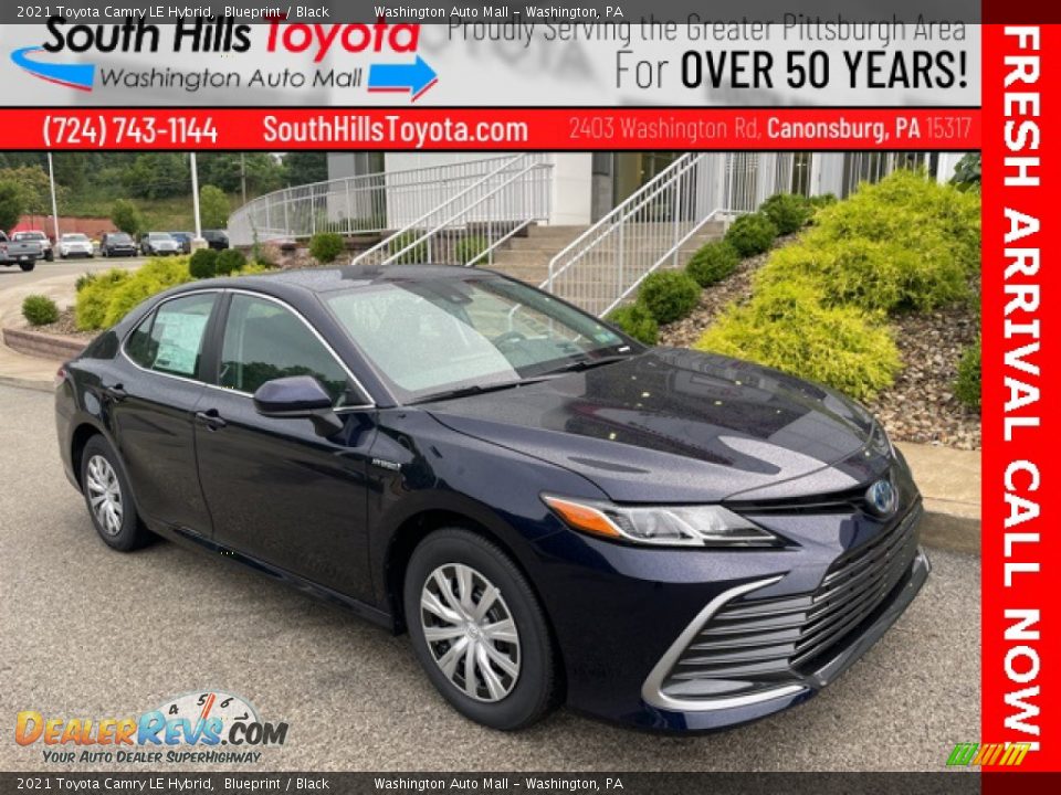 2021 Toyota Camry LE Hybrid Blueprint / Black Photo #1