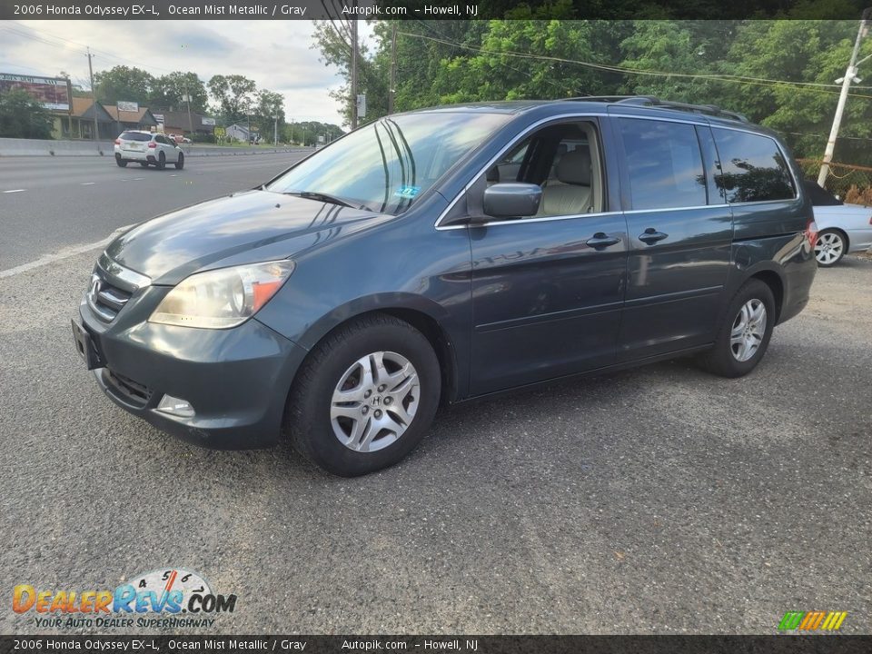 2006 Honda Odyssey EX-L Ocean Mist Metallic / Gray Photo #8