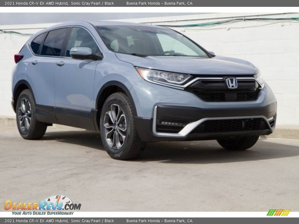 2021 Honda CR-V EX AWD Hybrid Sonic Gray Pearl / Black Photo #1