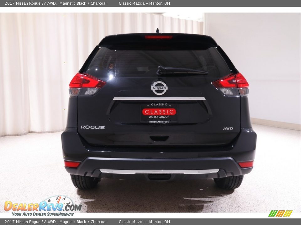 2017 Nissan Rogue SV AWD Magnetic Black / Charcoal Photo #15