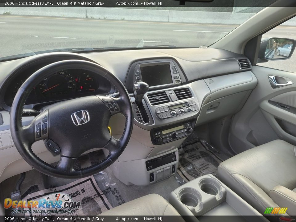 2006 Honda Odyssey EX-L Ocean Mist Metallic / Gray Photo #11