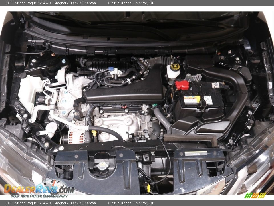 2017 Nissan Rogue SV AWD Magnetic Black / Charcoal Photo #16