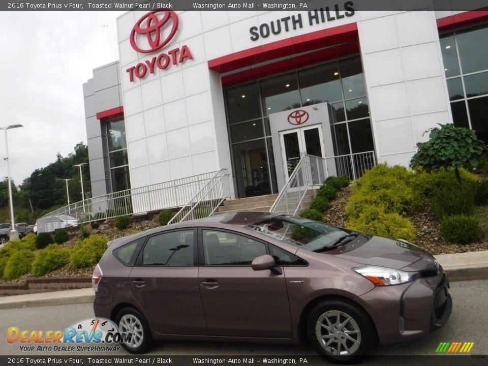 2016 Toyota Prius v Four Toasted Walnut Pearl / Black Photo #2