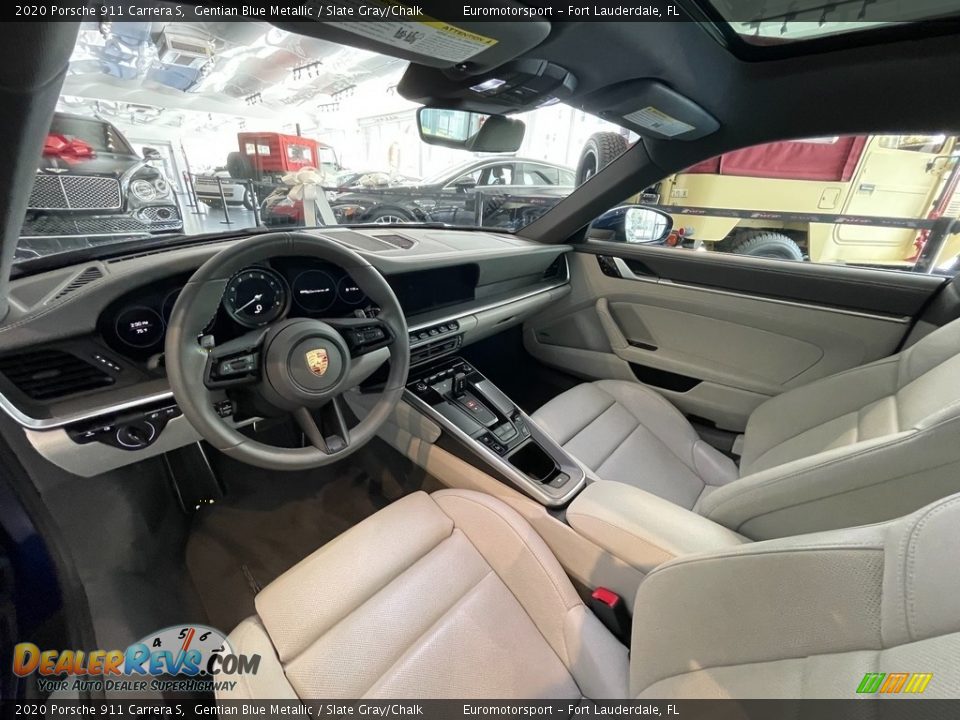Slate Gray/Chalk Interior - 2020 Porsche 911 Carrera S Photo #4