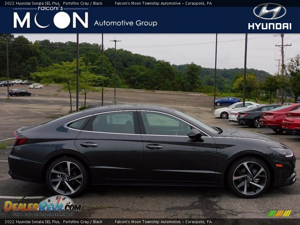 2022 Hyundai Sonata SEL Plus Portofino Gray / Black Photo #1