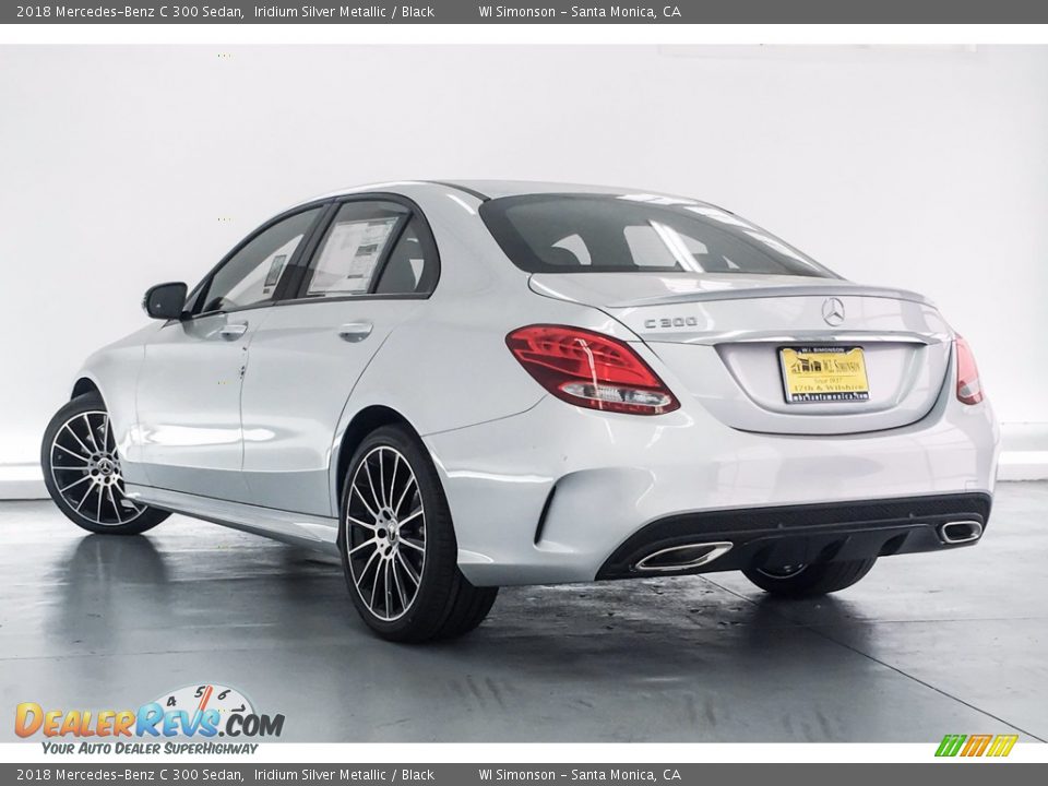 2018 Mercedes-Benz C 300 Sedan Iridium Silver Metallic / Black Photo #3