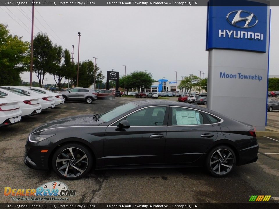 2022 Hyundai Sonata SEL Plus Portofino Gray / Black Photo #6