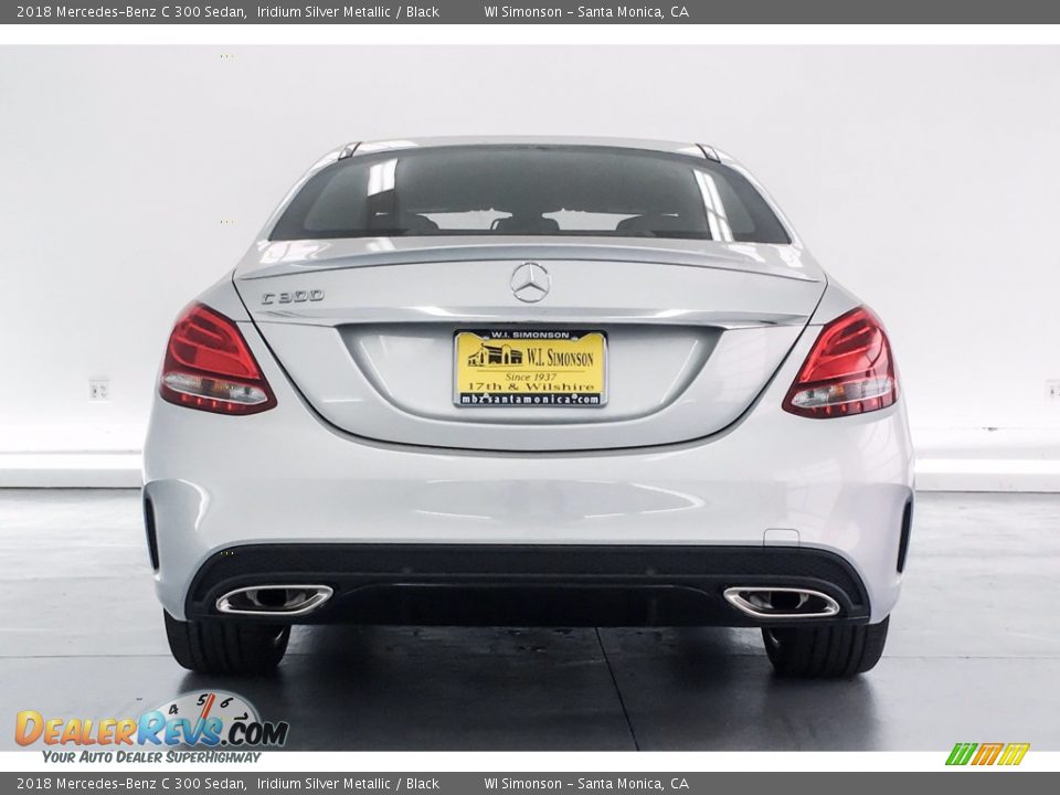 2018 Mercedes-Benz C 300 Sedan Iridium Silver Metallic / Black Photo #4