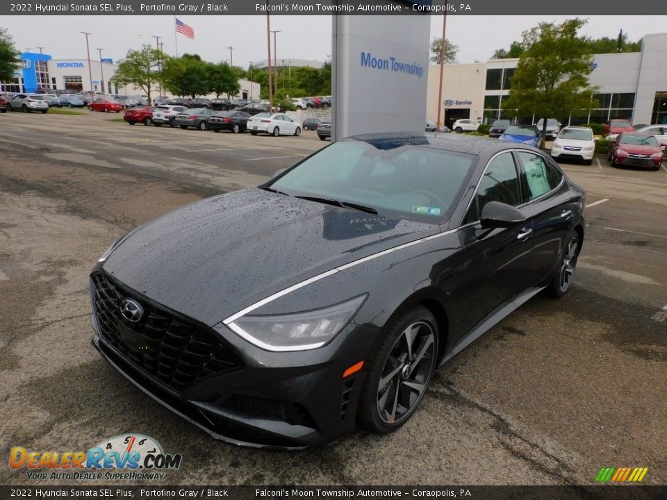 2022 Hyundai Sonata SEL Plus Portofino Gray / Black Photo #7