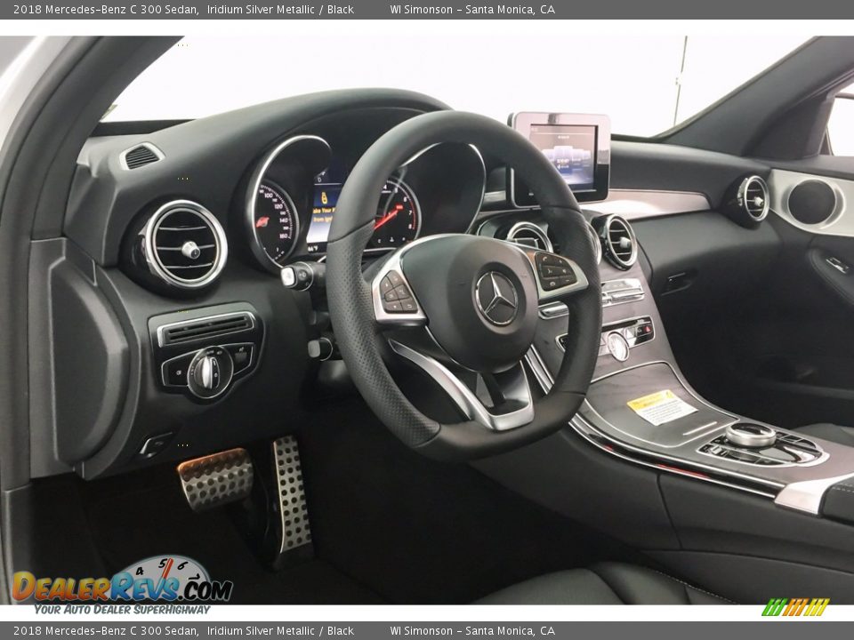 2018 Mercedes-Benz C 300 Sedan Iridium Silver Metallic / Black Photo #5