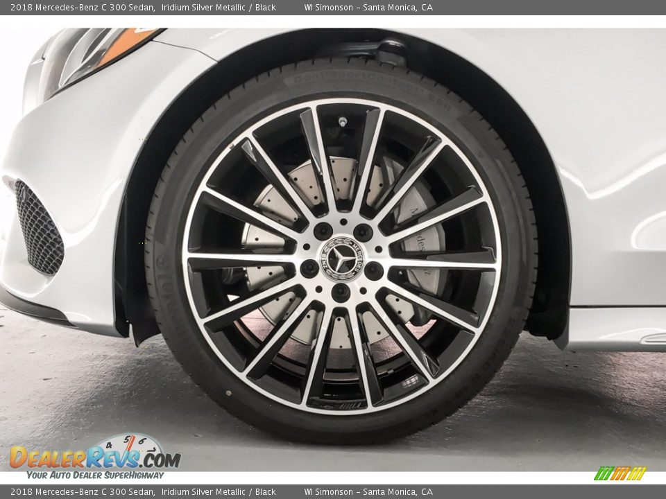 2018 Mercedes-Benz C 300 Sedan Iridium Silver Metallic / Black Photo #9