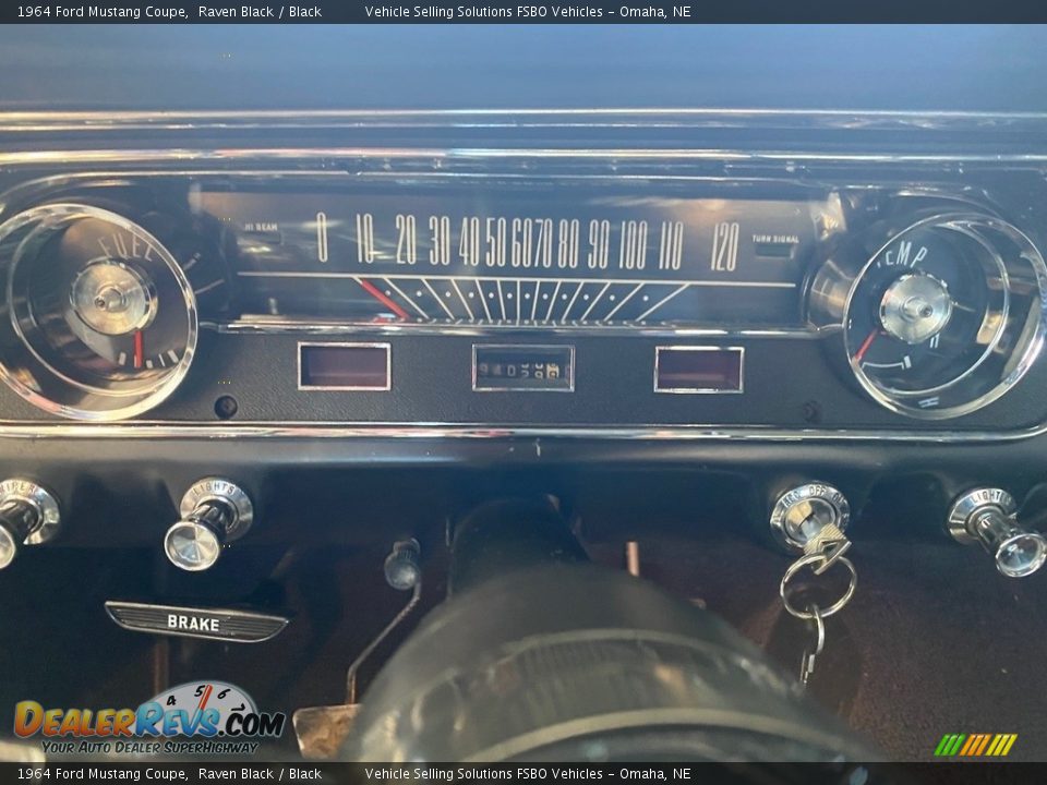 1964 Ford Mustang Coupe Raven Black / Black Photo #12