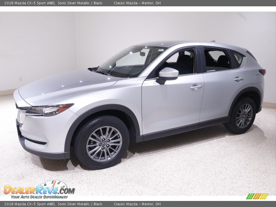 2018 Mazda CX-5 Sport AWD Sonic Silver Metallic / Black Photo #3