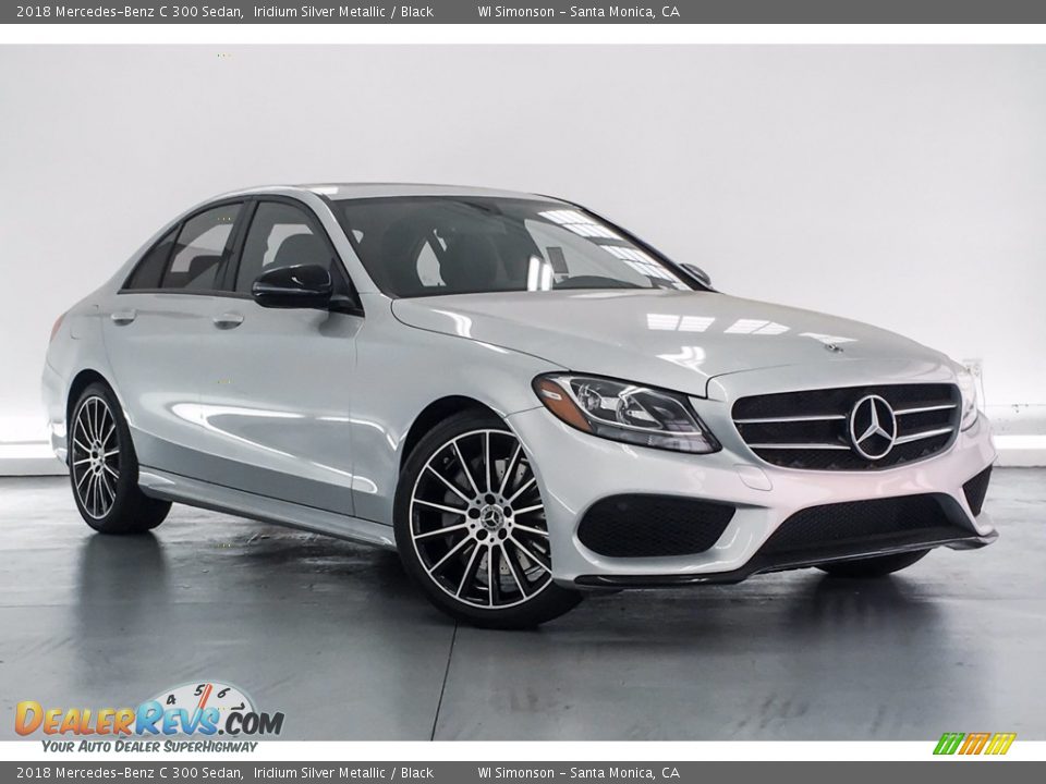 2018 Mercedes-Benz C 300 Sedan Iridium Silver Metallic / Black Photo #12