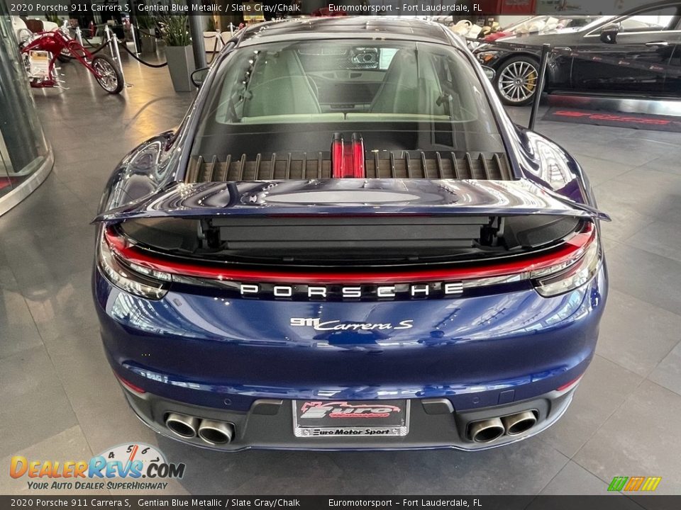 2020 Porsche 911 Carrera S Gentian Blue Metallic / Slate Gray/Chalk Photo #22