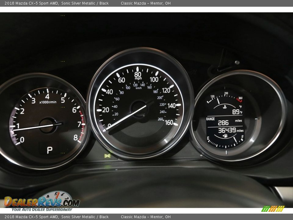 2018 Mazda CX-5 Sport AWD Sonic Silver Metallic / Black Photo #8