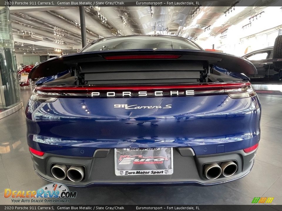 2020 Porsche 911 Carrera S Gentian Blue Metallic / Slate Gray/Chalk Photo #23