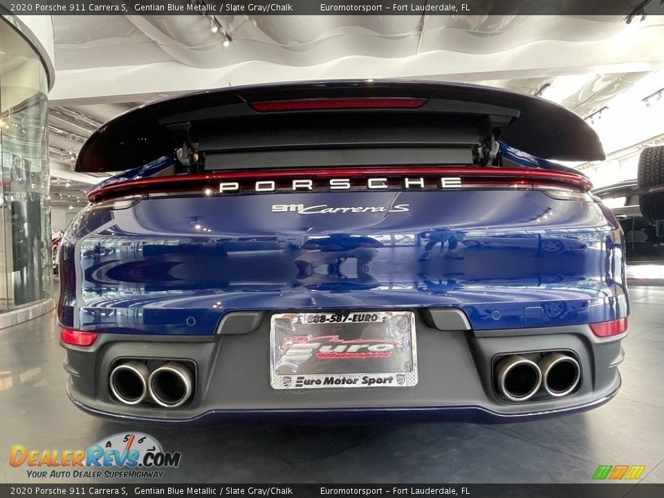 2020 Porsche 911 Carrera S Gentian Blue Metallic / Slate Gray/Chalk Photo #24