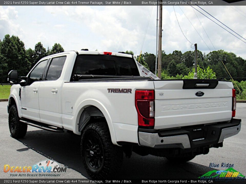 2021 Ford F250 Super Duty Lariat Crew Cab 4x4 Tremor Package Star White / Black Photo #3