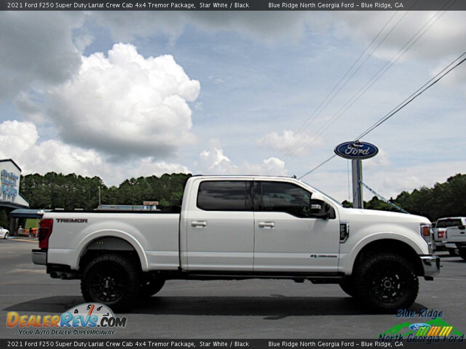 2021 Ford F250 Super Duty Lariat Crew Cab 4x4 Tremor Package Star White / Black Photo #6