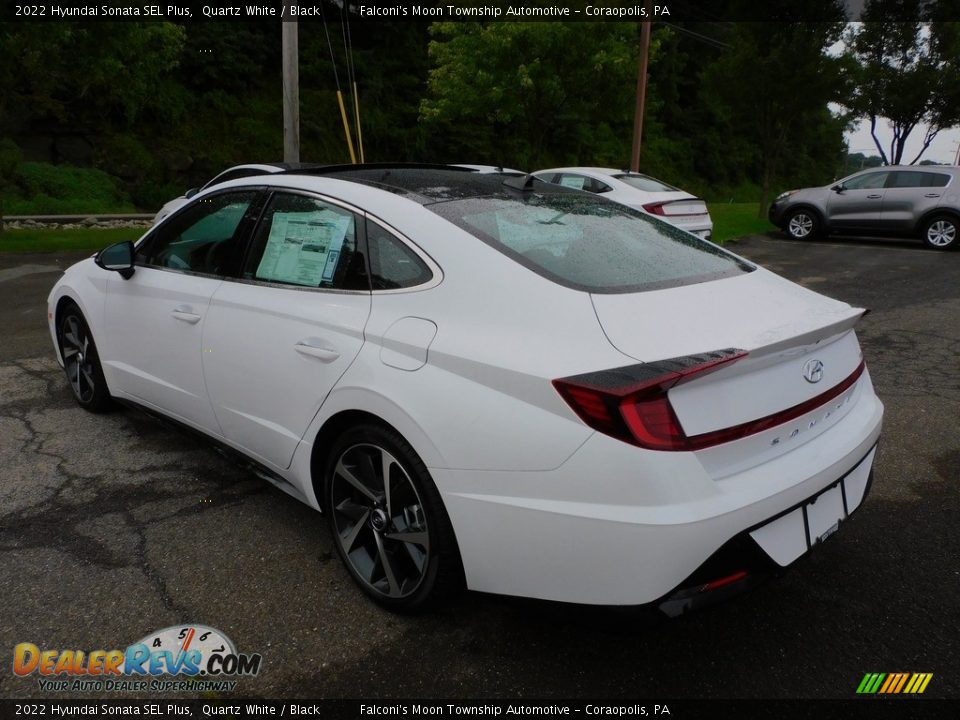 2022 Hyundai Sonata SEL Plus Quartz White / Black Photo #5