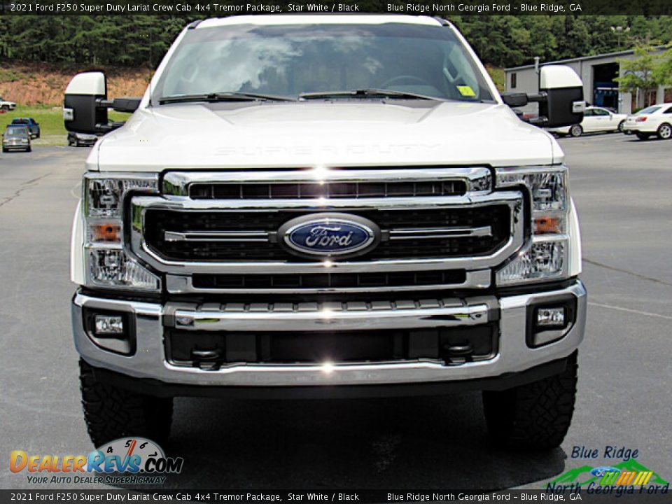 2021 Ford F250 Super Duty Lariat Crew Cab 4x4 Tremor Package Star White / Black Photo #8