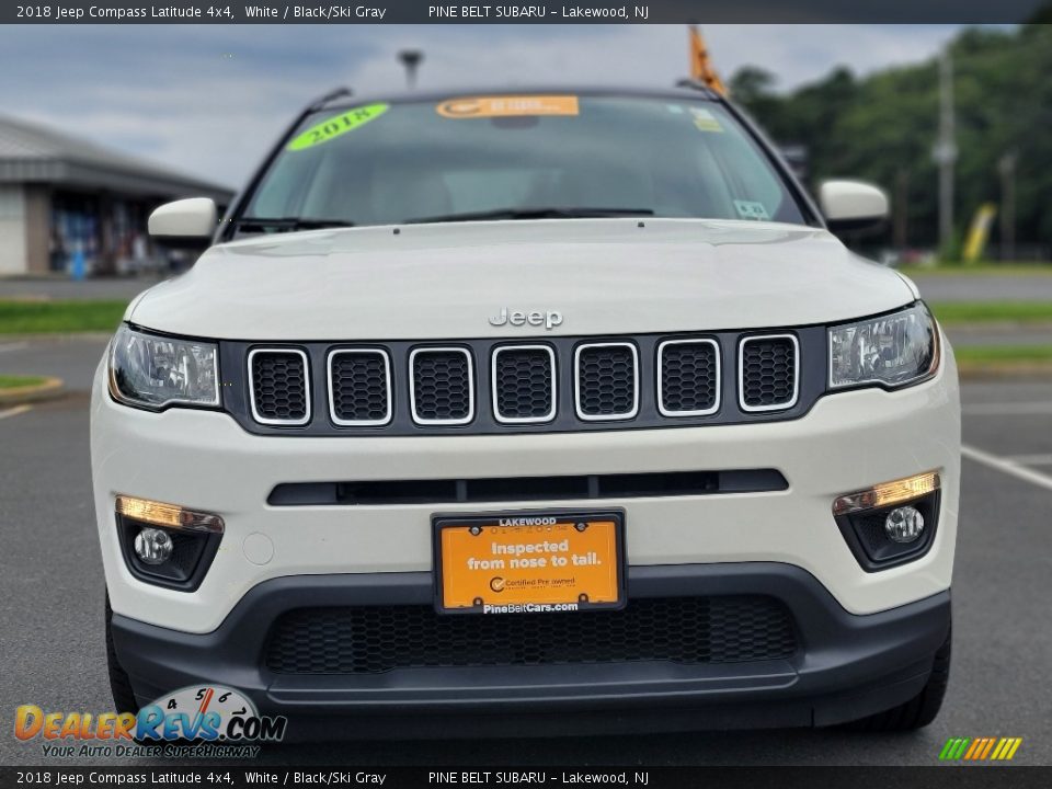 2018 Jeep Compass Latitude 4x4 White / Black/Ski Gray Photo #19