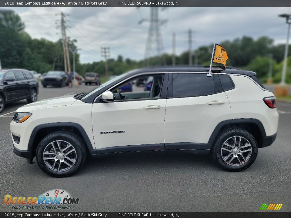 2018 Jeep Compass Latitude 4x4 White / Black/Ski Gray Photo #20