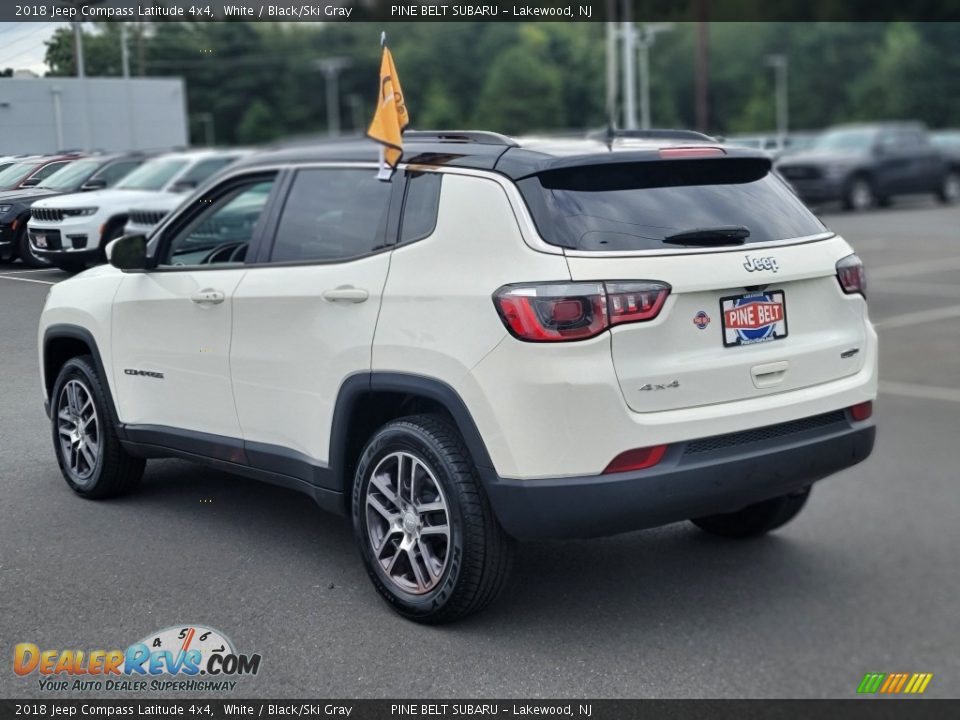 2018 Jeep Compass Latitude 4x4 White / Black/Ski Gray Photo #21