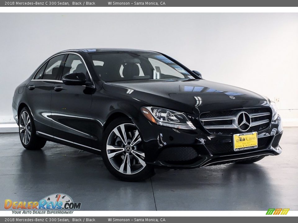 2018 Mercedes-Benz C 300 Sedan Black / Black Photo #12