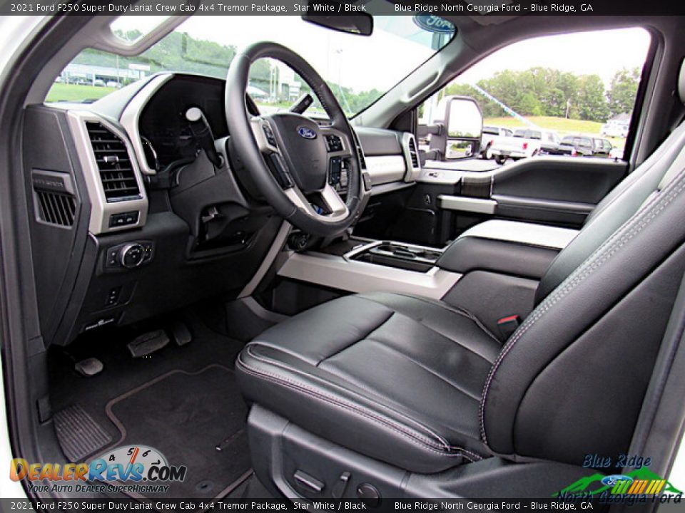 2021 Ford F250 Super Duty Lariat Crew Cab 4x4 Tremor Package Star White / Black Photo #12