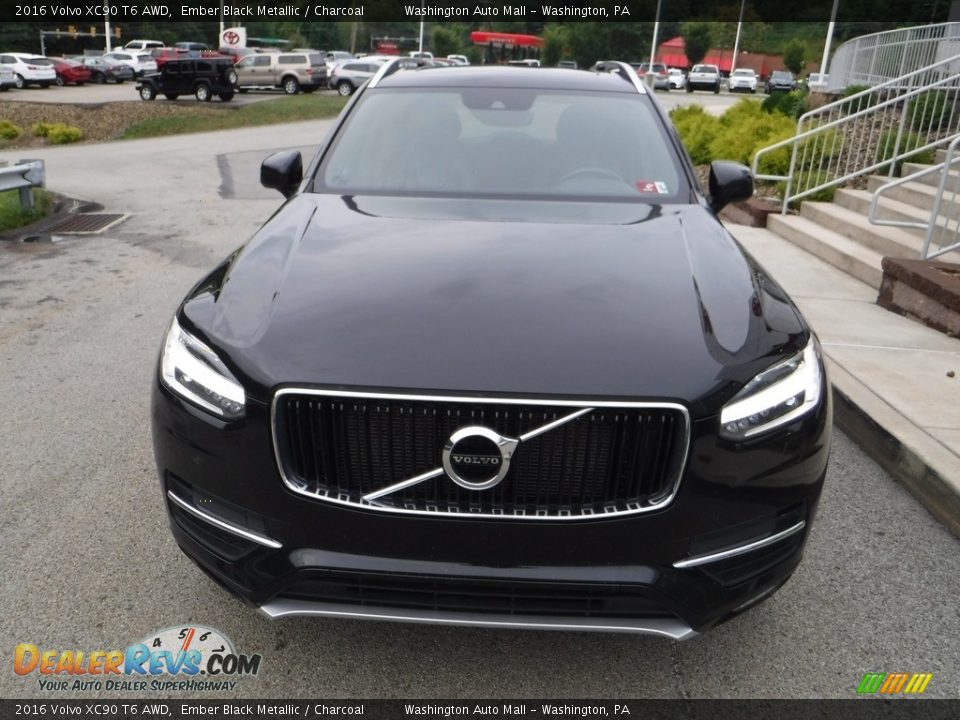 2016 Volvo XC90 T6 AWD Ember Black Metallic / Charcoal Photo #9