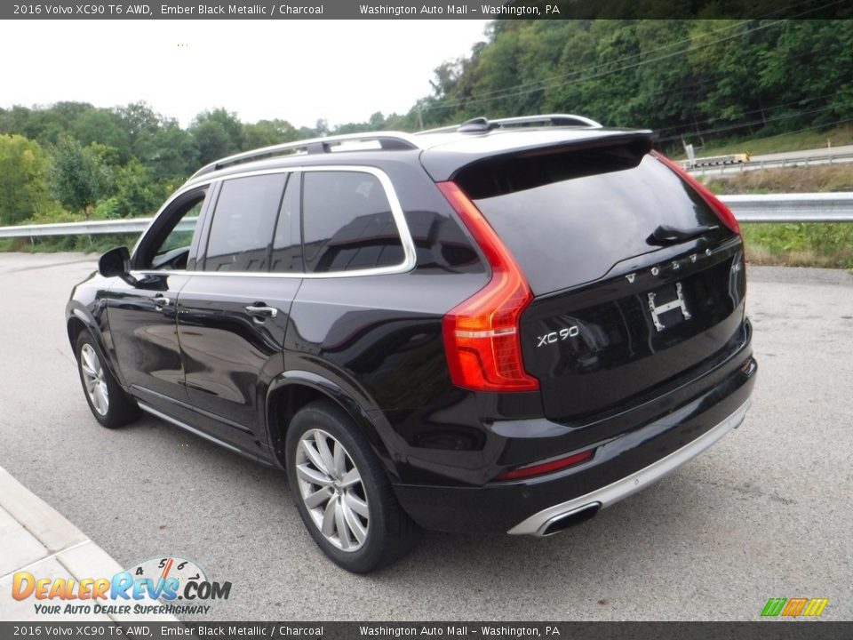 2016 Volvo XC90 T6 AWD Ember Black Metallic / Charcoal Photo #12