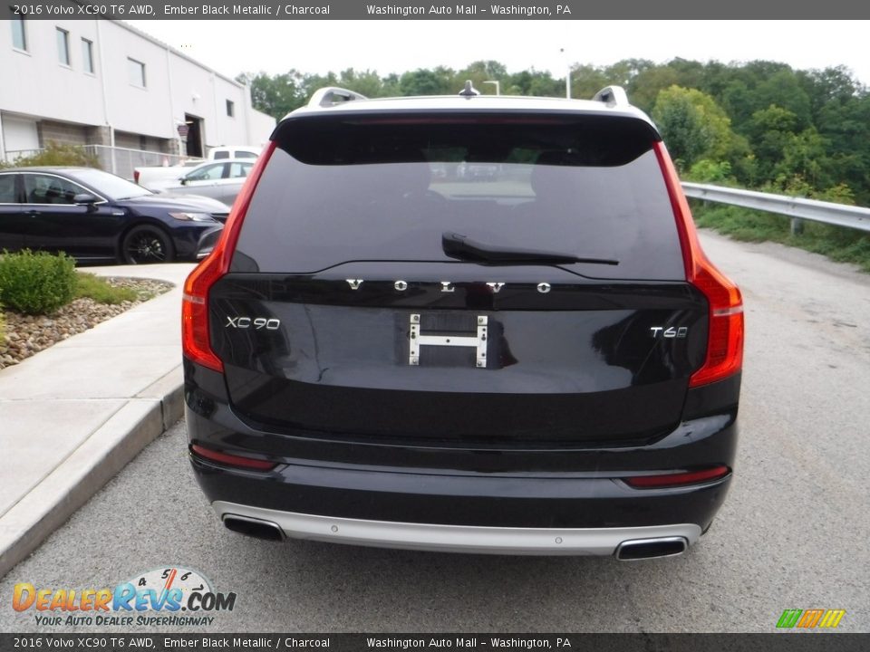 2016 Volvo XC90 T6 AWD Ember Black Metallic / Charcoal Photo #13