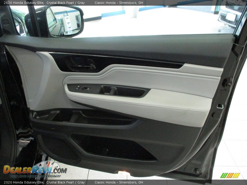 2020 Honda Odyssey Elite Crystal Black Pearl / Gray Photo #14