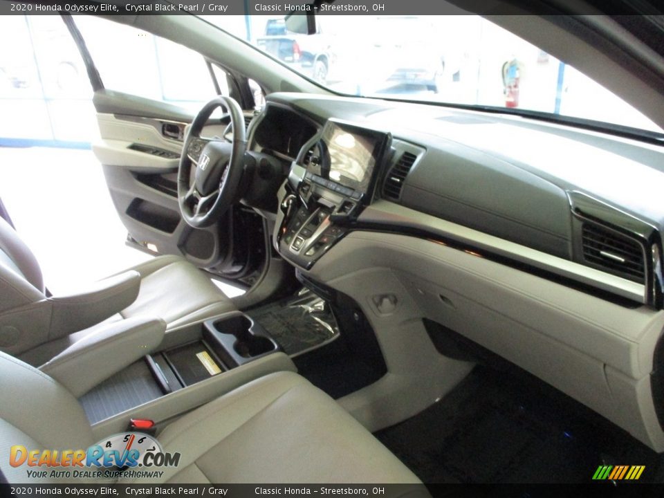 2020 Honda Odyssey Elite Crystal Black Pearl / Gray Photo #15