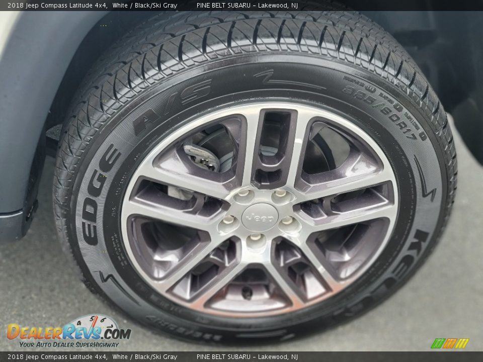 2018 Jeep Compass Latitude 4x4 White / Black/Ski Gray Photo #33