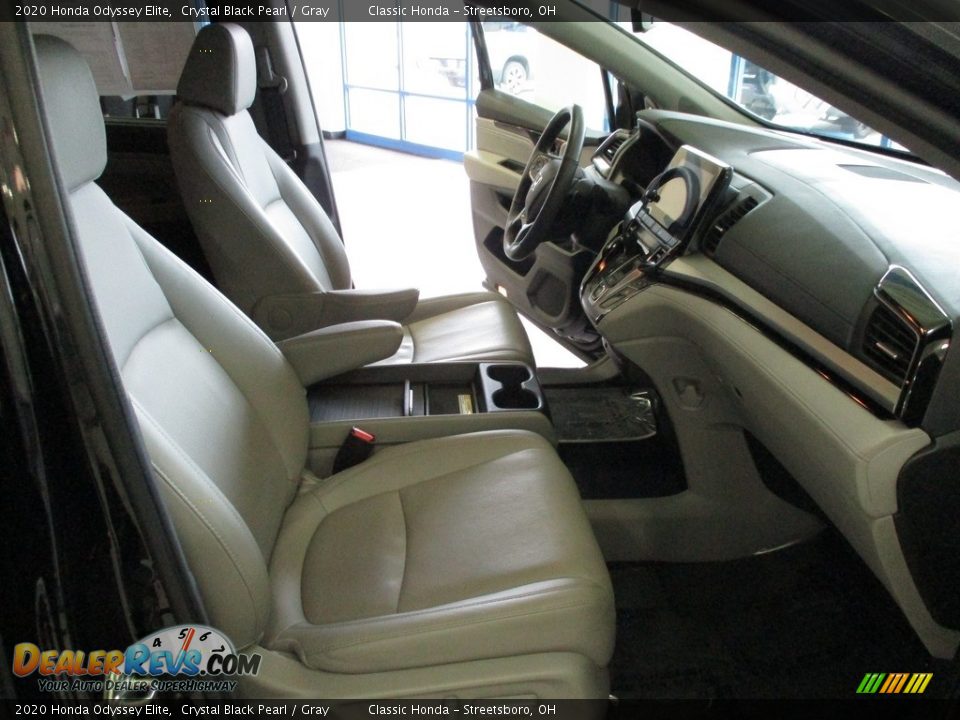 2020 Honda Odyssey Elite Crystal Black Pearl / Gray Photo #16