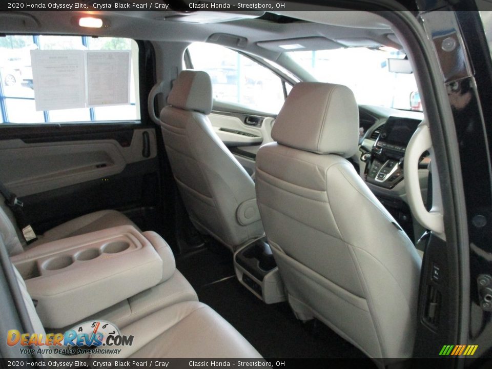 2020 Honda Odyssey Elite Crystal Black Pearl / Gray Photo #18