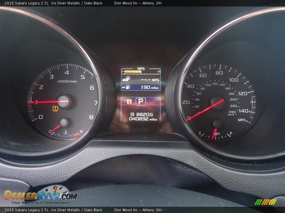 2016 Subaru Legacy 2.5i Ice Silver Metallic / Slate Black Photo #27