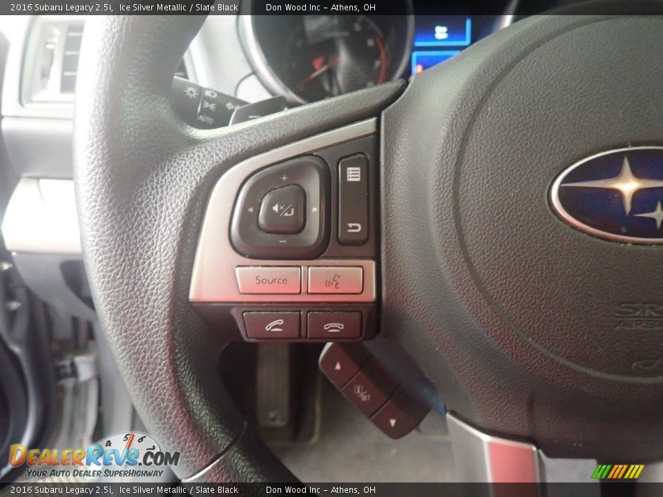 2016 Subaru Legacy 2.5i Ice Silver Metallic / Slate Black Photo #28