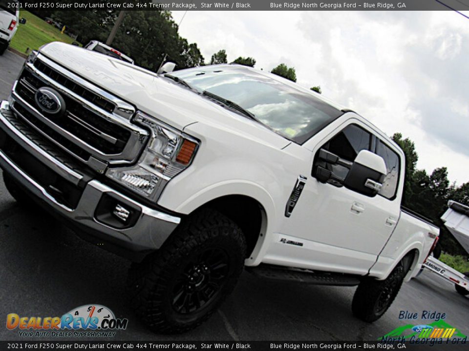 2021 Ford F250 Super Duty Lariat Crew Cab 4x4 Tremor Package Star White / Black Photo #34