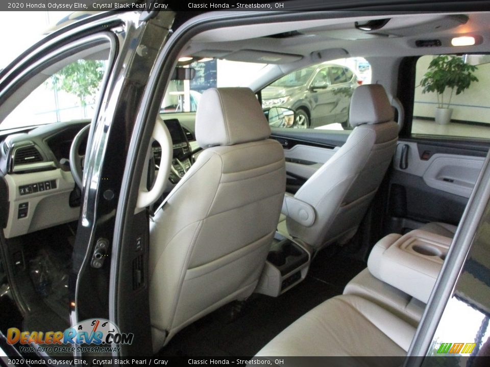 2020 Honda Odyssey Elite Crystal Black Pearl / Gray Photo #23