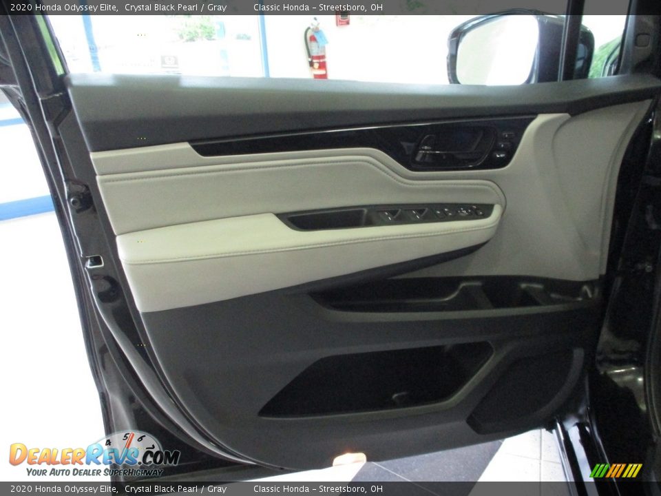 2020 Honda Odyssey Elite Crystal Black Pearl / Gray Photo #27