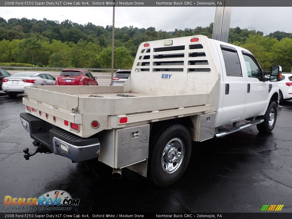 2008 Ford F250 Super Duty XLT Crew Cab 4x4 Oxford White / Medium Stone Photo #9