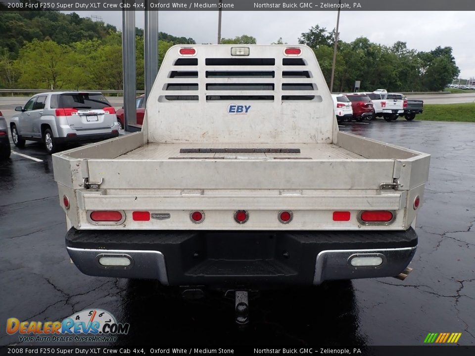 2008 Ford F250 Super Duty XLT Crew Cab 4x4 Oxford White / Medium Stone Photo #10