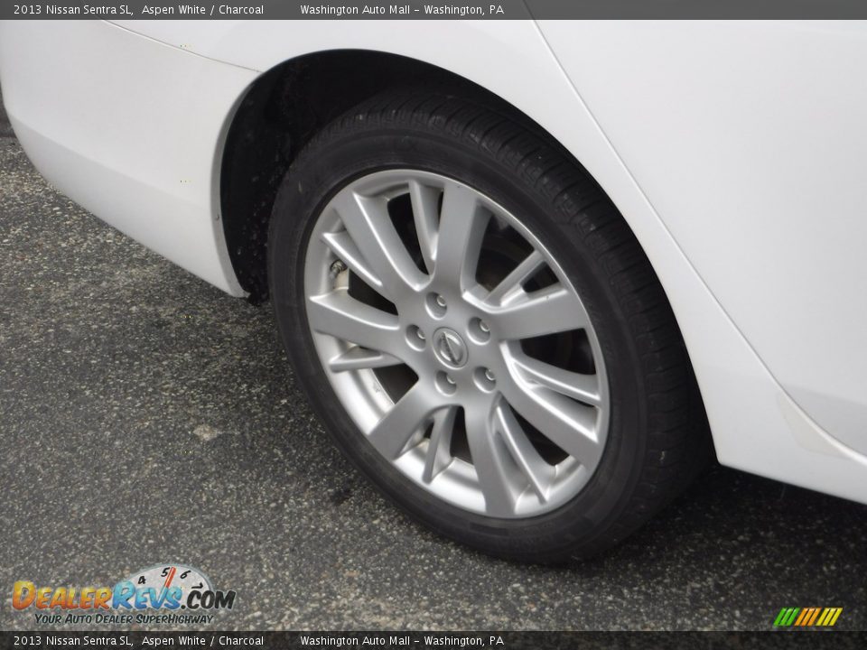 2013 Nissan Sentra SL Aspen White / Charcoal Photo #3