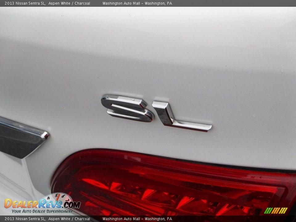 2013 Nissan Sentra SL Aspen White / Charcoal Photo #10