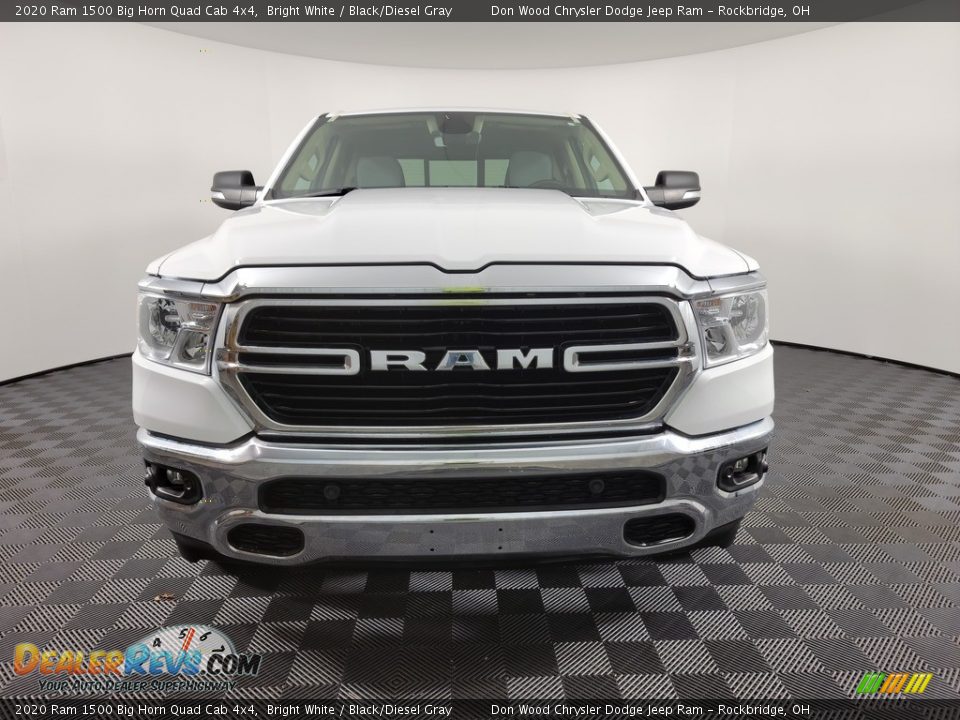 2020 Ram 1500 Big Horn Quad Cab 4x4 Bright White / Black/Diesel Gray Photo #4